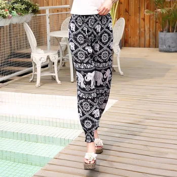 2019 Spring And Summer Women's Casual Harem Pants Cotton Silk Beach Pants Wear Thin Section Of Bloomers Mosquito-Proof Trousers
2019 Spring And Summer Women's Casual Harem Pants Cotton Silk Beach Pants Wear Thin Section Of Bloomers Mosquito-Proof Trousers