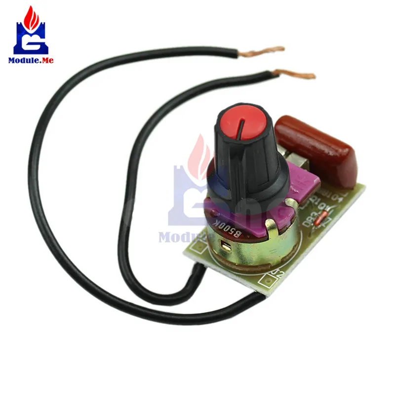 100W Switch Speed Regulation Module Dimmer DIY Kit For Arduino Dimming Light Board AC Motor Switch Potentiometer Diode MAC97A6
100W Switch Speed Regulation Module Dimmer DIY Kit For Arduino Dimming Light Board AC Motor Switch Potentiometer Diode MAC97A6