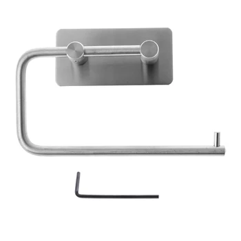 1 Set Paper Holder with Hex Wrench Stainless Steel Roll Tissue Toilet Paper Holder Self Adhesive Bathroom Fixture Rack
1 Set Paper Holder with Hex Wrench Stainless Steel Roll Tissue Toilet Paper Holder Self Adhesive Bathroom Fixture Rack