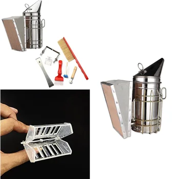 8Pcs Stainless Steel Beekeeping Tools Kit Bee Hive Smoker Beekeeping Accessory Bee Keeping Tool Apicultura Equipment
8Pcs Stainless Steel Beekeeping Tools Kit Bee Hive Smoker Beekeeping Accessory Bee Keeping Tool Apicultura Equipment