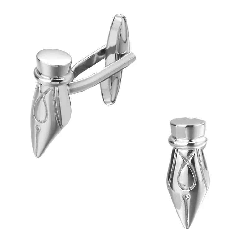 High quality men's wedding Cufflinks Silvery pen head Cufflinks 5 pairs of packaging for sale
High quality men's wedding Cufflinks Silvery pen head Cufflinks 5 pairs of packaging for sale