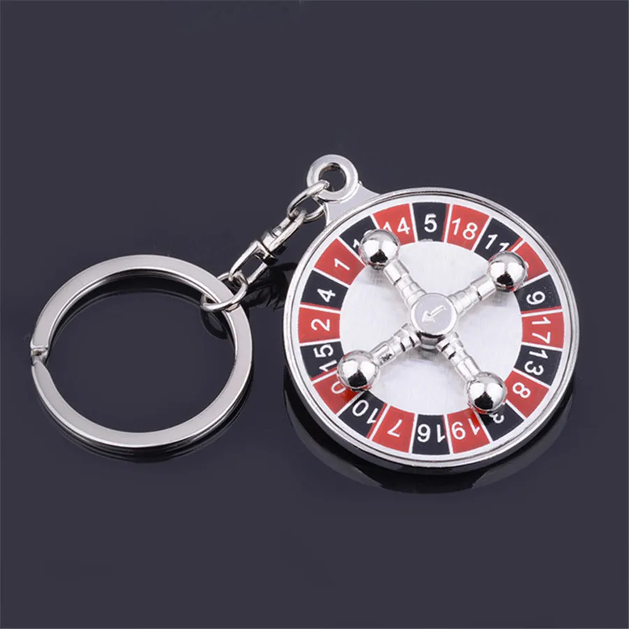HKOBDII Casino Roulette 360 Degrees Rotatable Keychain Car Styling Personality Keychain Gifts Key Rings Keyring Key Holder
HKOBDII Casino Roulette 360 Degrees Rotatable Keychain Car Styling Personality Keychain Gifts Key Rings Keyring Key Holder