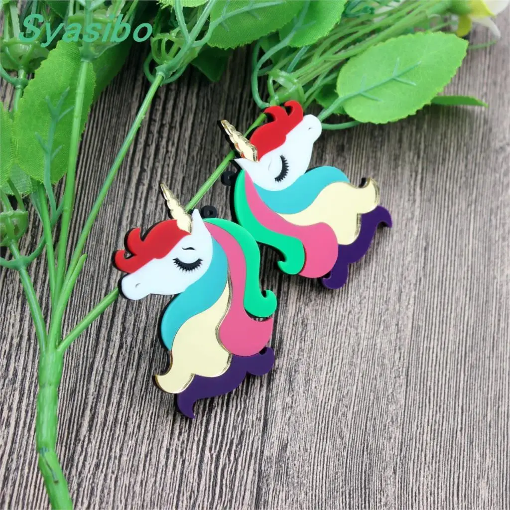 (4pcs)70mm Acrylic Earrings Unicorn Earrings Drops Eco-friendly Unicorn Party Ornaments Laser cut-AC1522
(4pcs)70mm Acrylic Earrings Unicorn Earrings Drops Eco-friendly Unicorn Party Ornaments Laser cut-AC1522