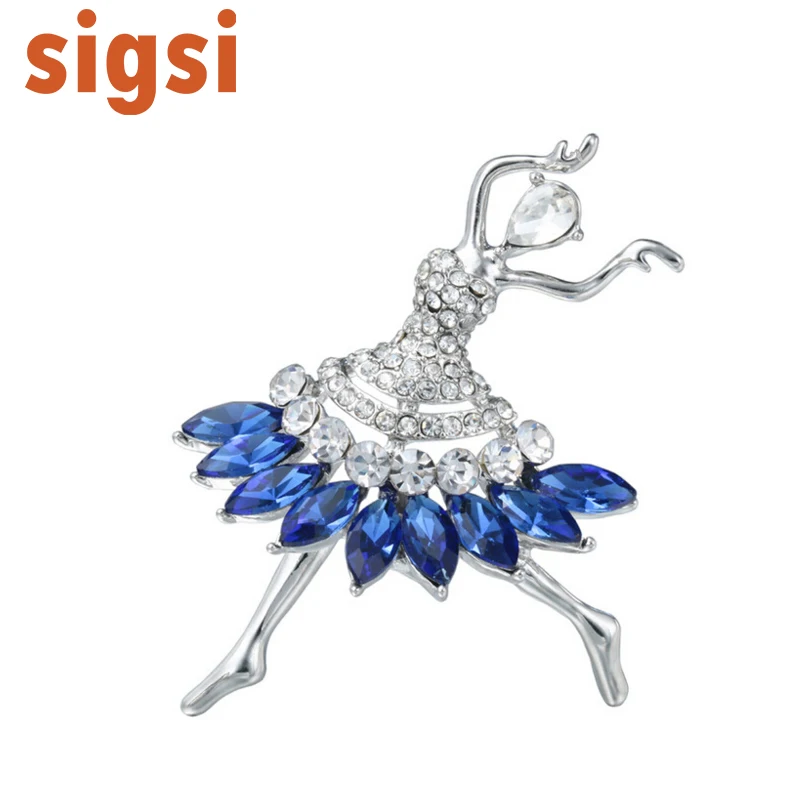 100pcs/ Hijab Lapel Pins Luxury Women's Jewelry Silver Tone Rhinestone Blue Skirt Dancing Girl Ballet Pin Brooch
100pcs/ Hijab Lapel Pins Luxury Women's Jewelry Silver Tone Rhinestone Blue Skirt Dancing Girl Ballet Pin Brooch