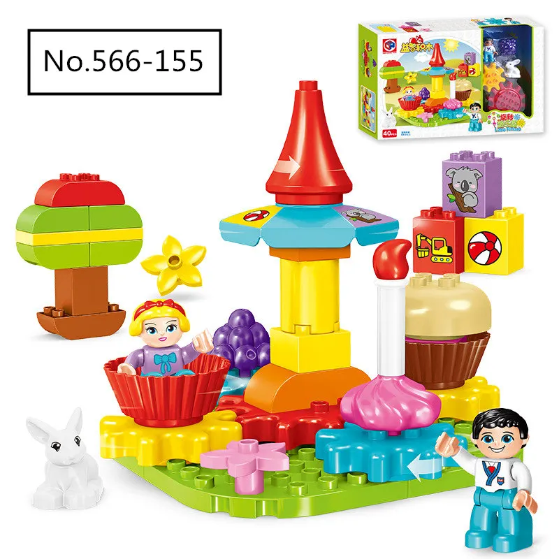 Big Size Diy Building Blocks Happy City Amusement Park Carrousel Model Compatible with Duploed Toys for Children Baby Gift
Big Size Diy Building Blocks Happy City Amusement Park Carrousel Model Compatible with Duploed Toys for Children Baby Gift
