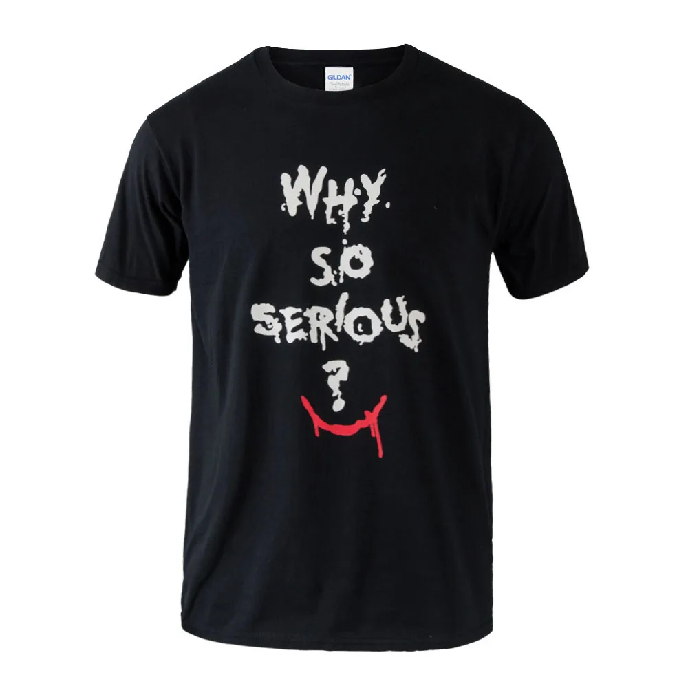 Why So Serious Joker T Shirt Batman Man Boys o-neck Cotton Short-sleeve T-shirt Summer Tee
Why So Serious Joker T Shirt Batman Man Boys o-neck Cotton Short-sleeve T-shirt Summer Tee