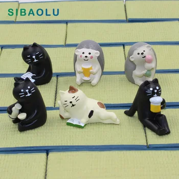 Black Cat Bear Hedgehog Miniature figurine Japan Zakka Resin Toy wedding decoration fairy garden statue Home garden Decole
Black Cat Bear Hedgehog Miniature figurine Japan Zakka Resin Toy wedding decoration fairy garden statue Home garden Decole