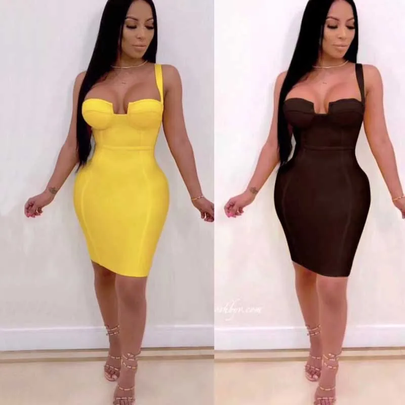 wholesale 2019 Newest Women dress Black yellow blue Spaghetti Strap V-neck Mini sexy Night club celebrity bandage dress
wholesale 2019 Newest Women dress Black yellow blue Spaghetti Strap V-neck Mini sexy Night club celebrity bandage dress
