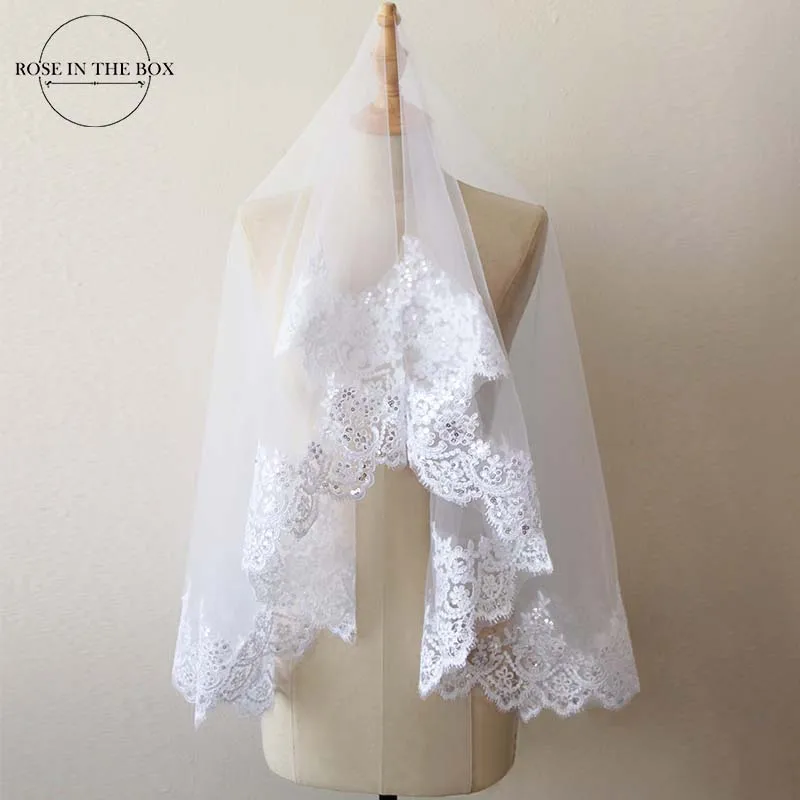 Highest Quality 1.5 meter One Tiered Lace Long Elegant Luxury Wedding Bridal Veil Veu de Noiva Long Lace Edge Wedding Veils
Highest Quality 1.5 meter One Tiered Lace Long Elegant Luxury Wedding Bridal Veil Veu de Noiva Long Lace Edge Wedding Veils