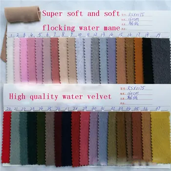 Spot High quality water velvet Super soft and soft flocking Clothing shoes home decoration velvet fabric
Spot High quality water velvet Super soft and soft flocking Clothing shoes home decoration velvet fabric