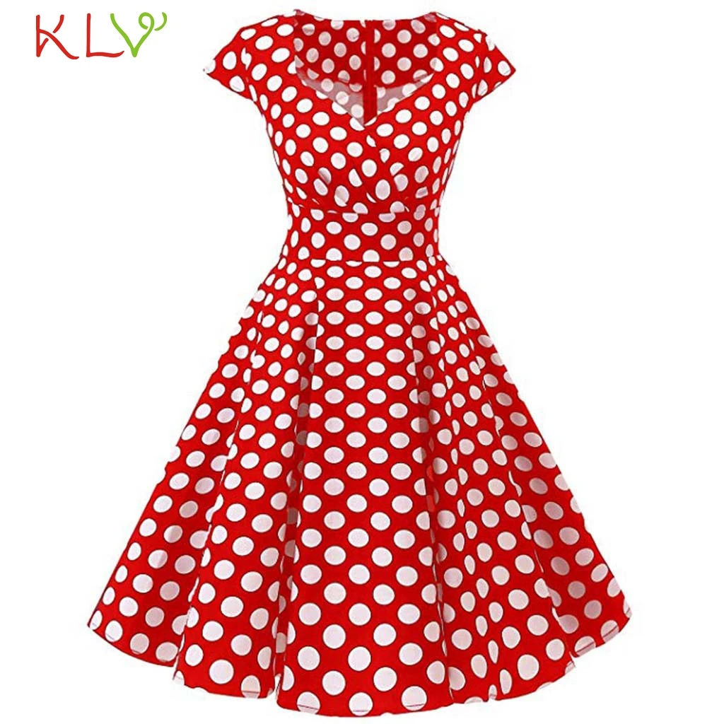 Dress Vintage Women Summer Black Red Dot Elegant Swing Dress Short Sleeve For Party Evening Night Robe Femme Hiver 2018 18Dec5
Dress Vintage Women Summer Black Red Dot Elegant Swing Dress Short Sleeve For Party Evening Night Robe Femme Hiver 2018 18Dec5