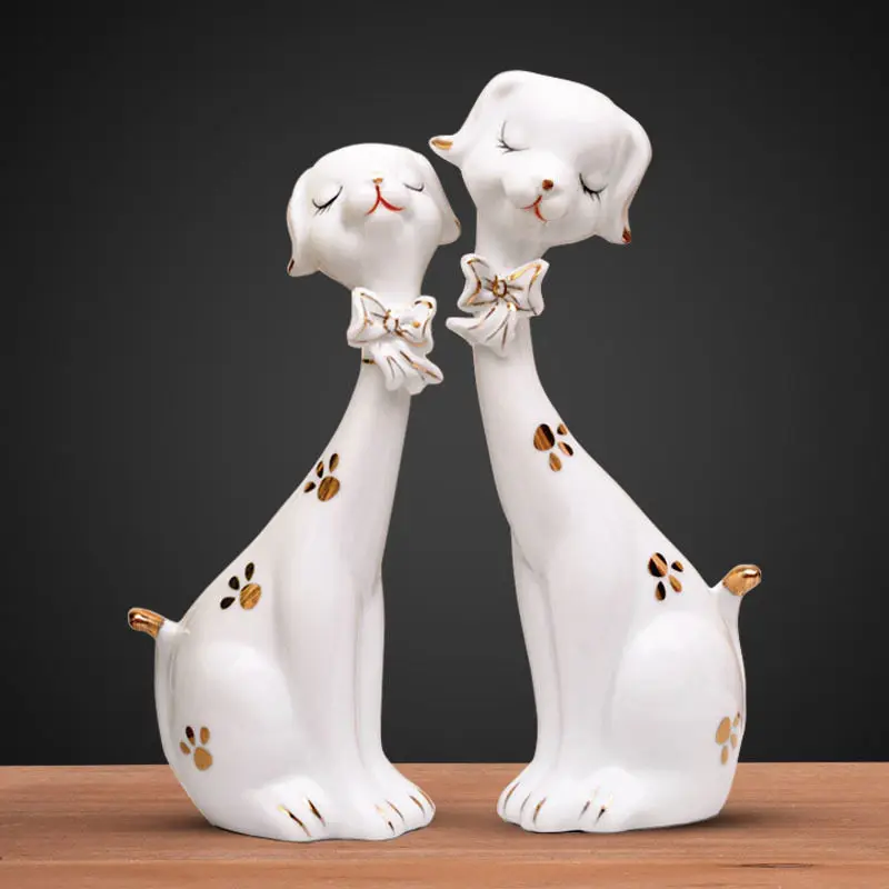 Modern Ceramic Cute Puppy Animal Crafts Figurines Ornaments Home Accessories Decoration Livingroom Furnishings Decoration Crafts
Modern Ceramic Cute Puppy Animal Crafts Figurines Ornaments Home Accessories Decoration Livingroom Furnishings Decoration Crafts