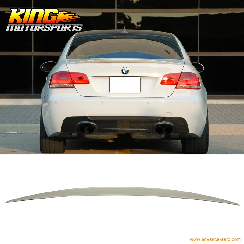 Stock in LA!BMW E92 3-Series 07-13 Coupe P Trunk Lip Spoiler Rear Wing Unpaint
