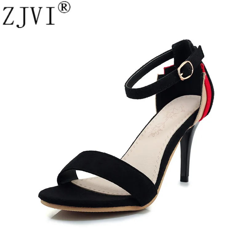 ZJVI 2019 new Women nubuck sandals Woman thin high heels summer shoes suede black ankle strap gladiator sandalias mujer femme
ZJVI 2019 new Women nubuck sandals Woman thin high heels summer shoes suede black ankle strap gladiator sandalias mujer femme