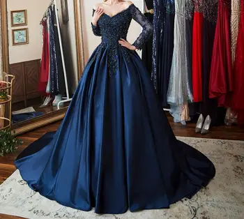 New Arrived elegant Evening Dresses navy blue prom gowns appliques lace mother of bride dress vestido de festa 2019
New Arrived elegant Evening Dresses navy blue prom gowns appliques lace mother of bride dress vestido de festa 2019