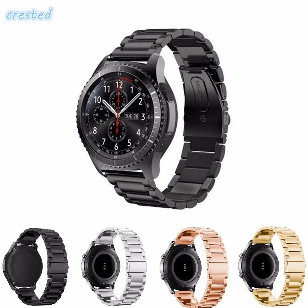 CRESTED Stainless Steel Band For Samsung Gear S3 Class/Frontier/Galaxy Watch 46mm Replacement 22mm wirst Link bracelet watchband
CRESTED Stainless Steel Band For Samsung Gear S3 Class/Frontier/Galaxy Watch 46mm Replacement 22mm wirst Link bracelet watchband