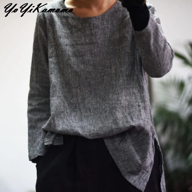 YoYiKamomo Striped Shirt Cotton Linen Women Autumn Maxi 2018 Original Retro Long-sleeved Blouse Vintage Women Tops
YoYiKamomo Striped Shirt Cotton Linen Women Autumn Maxi 2018 Original Retro Long-sleeved Blouse Vintage Women Tops