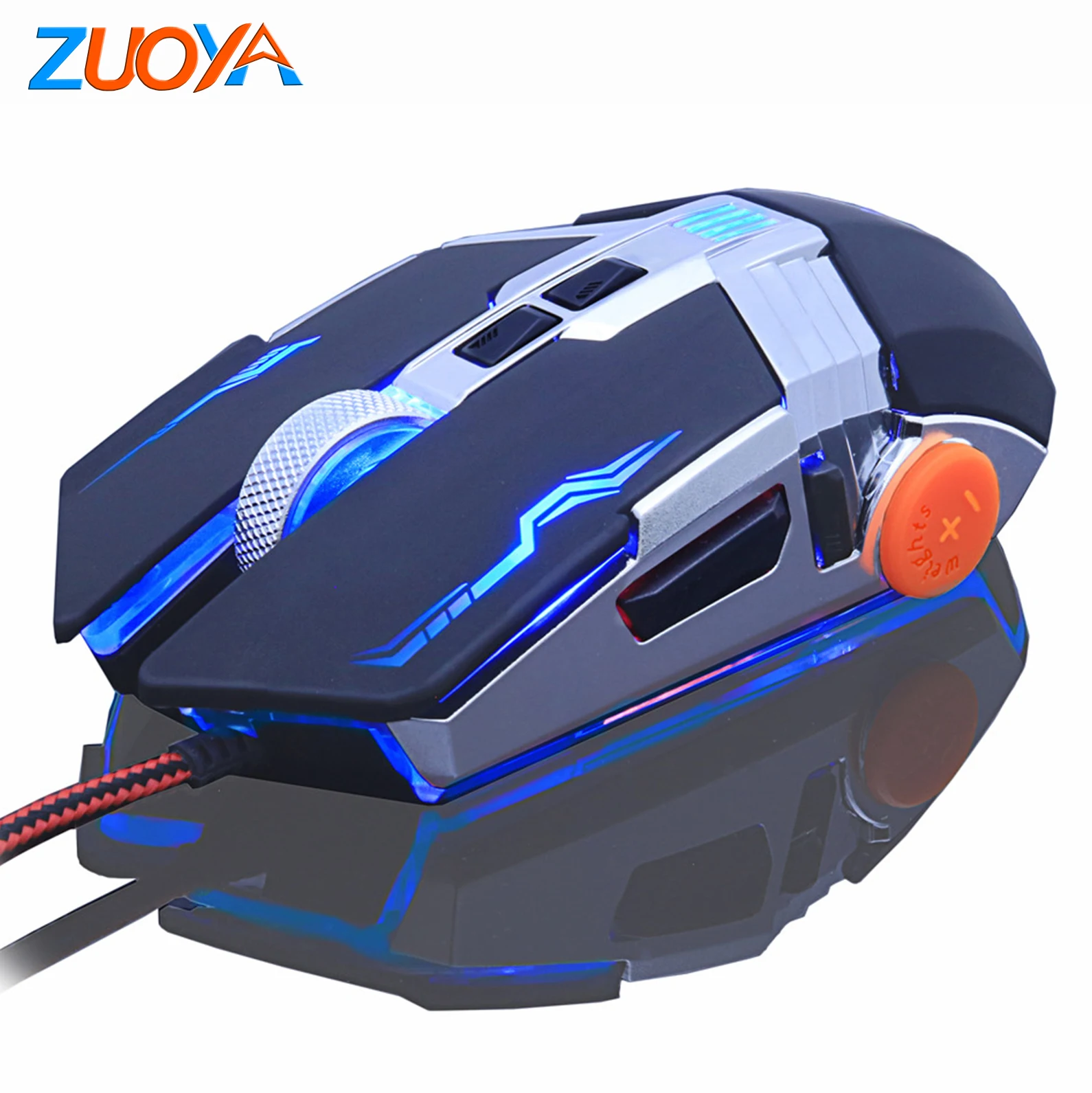 Игровая мышь ZUOYA для профессиональных геймеров регулируемая 8D 3200 точек/дюйм