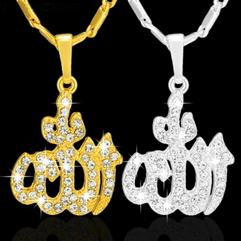 SONYA Islamic Allah Pendant Necklace For Women Silver/Gold Color Cubic Zirconia Necklace Religious Muslim Jewelry
SONYA Islamic Allah Pendant Necklace For Women Silver/Gold Color Cubic Zirconia Necklace Religious Muslim Jewelry