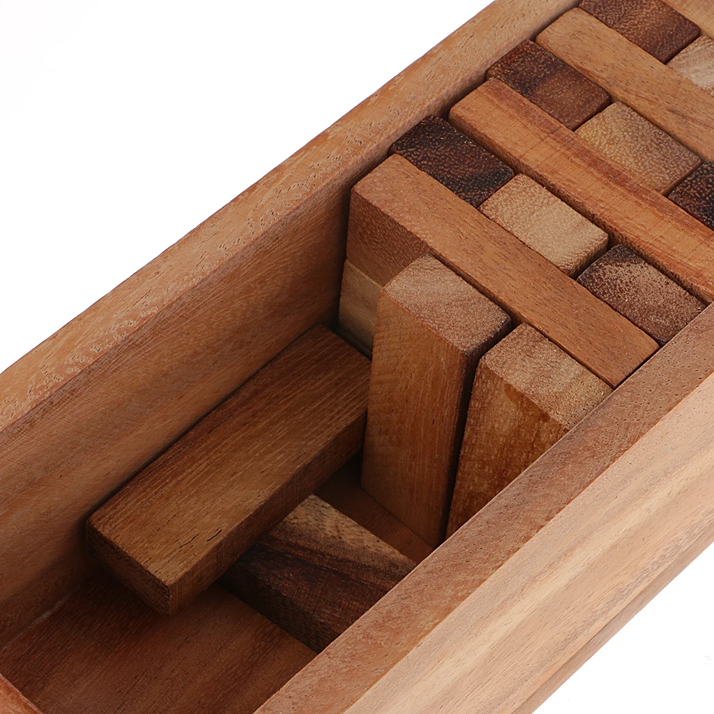 Wooden Stacking Tumbling Tower Block Board Game for Kids Family Traditional Game