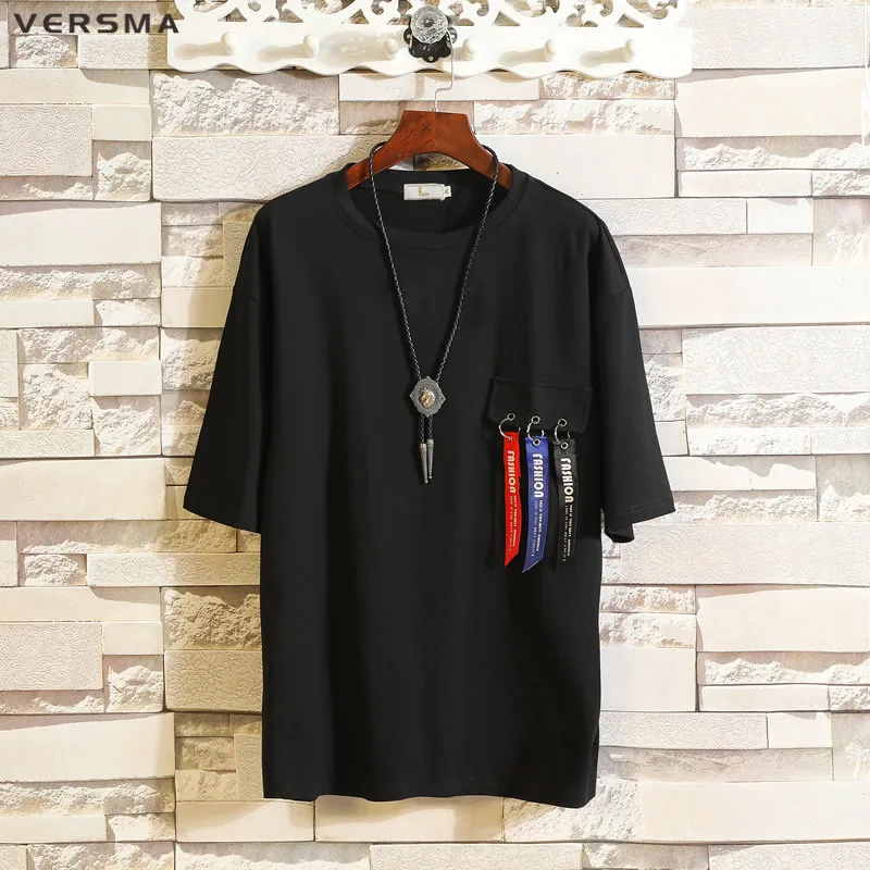 VERSMA 2018 Summer Korean Harajuku Ulzzang BF Loose Oversized T Shirt Male High Street Ribbon Patchwork Couple T-shirt Men Women
VERSMA 2018 Summer Korean Harajuku Ulzzang BF Loose Oversized T Shirt Male High Street Ribbon Patchwork Couple T-shirt Men Women