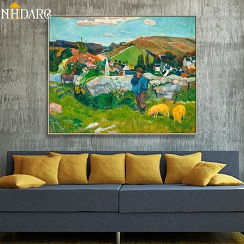 Paul Gauguin The Swineherd Brittany Canvas Print Painting Poster Art Wall Pictures for Living Room Home Decor Wall Decor
Paul Gauguin The Swineherd Brittany Canvas Print Painting Poster Art Wall Pictures for Living Room Home Decor Wall Decor