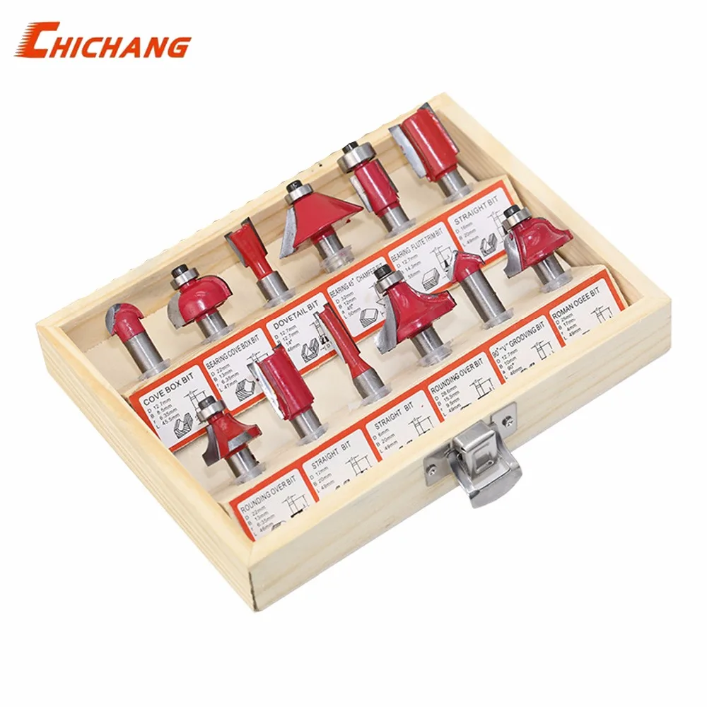 A set of tools for wood milling machines 6.35mm/8mm12.7mm Wood Cutter Carbide Shank Mill Woodworking Engraving Cutting Tools
A set of tools for wood milling machines 6.35mm/8mm12.7mm Wood Cutter Carbide Shank Mill Woodworking Engraving Cutting Tools