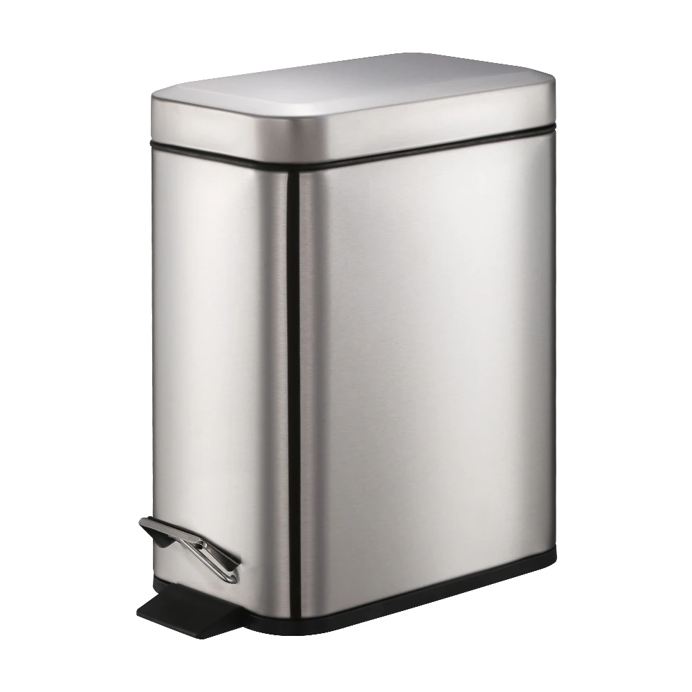 SmartBin 1.33 Gallon/ 5 L Basic Style Stainless Steel Step Pedal Trash Can Dust Bin Waste Basket Recycle Bin Silver
SmartBin 1.33 Gallon/ 5 L Basic Style Stainless Steel Step Pedal Trash Can Dust Bin Waste Basket Recycle Bin Silver