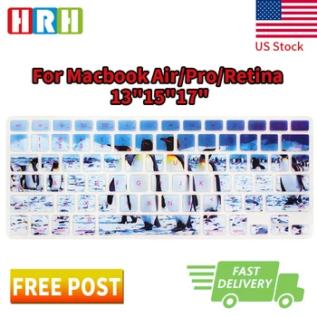 HRH Cute Penguin Silicone Keyboard Cover Skin Protective Film for Macbook Air Pro Retina 13"15"17"English Version
HRH Cute Penguin Silicone Keyboard Cover Skin Protective Film for Macbook Air Pro Retina 13"15"17"English Version
