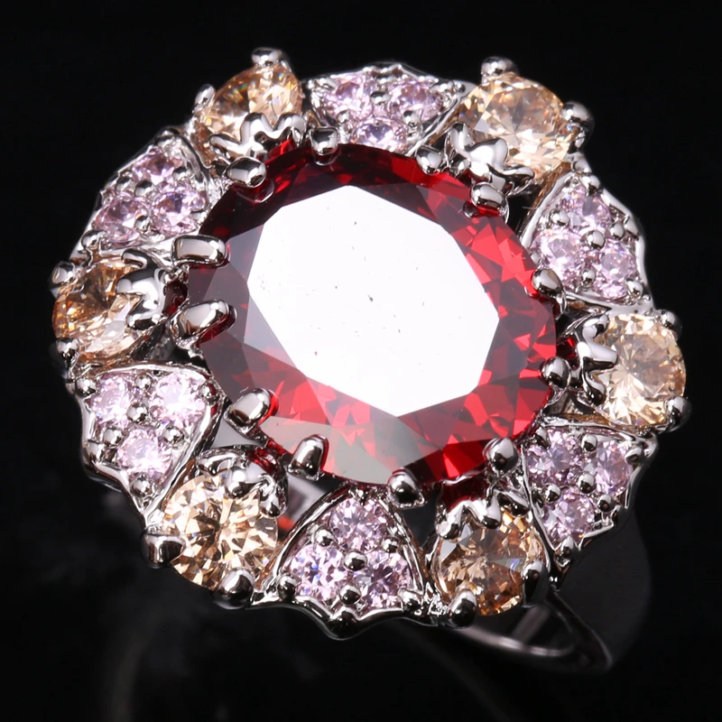 Adorable Around Multigems Multicolor Morganite Garnet Party Jewelry 925 Sterling Silver Ring Size 6 / 7 / 8 / 9 S1502
Adorable Around Multigems Multicolor Morganite Garnet Party Jewelry 925 Sterling Silver Ring Size 6 / 7 / 8 / 9 S1502