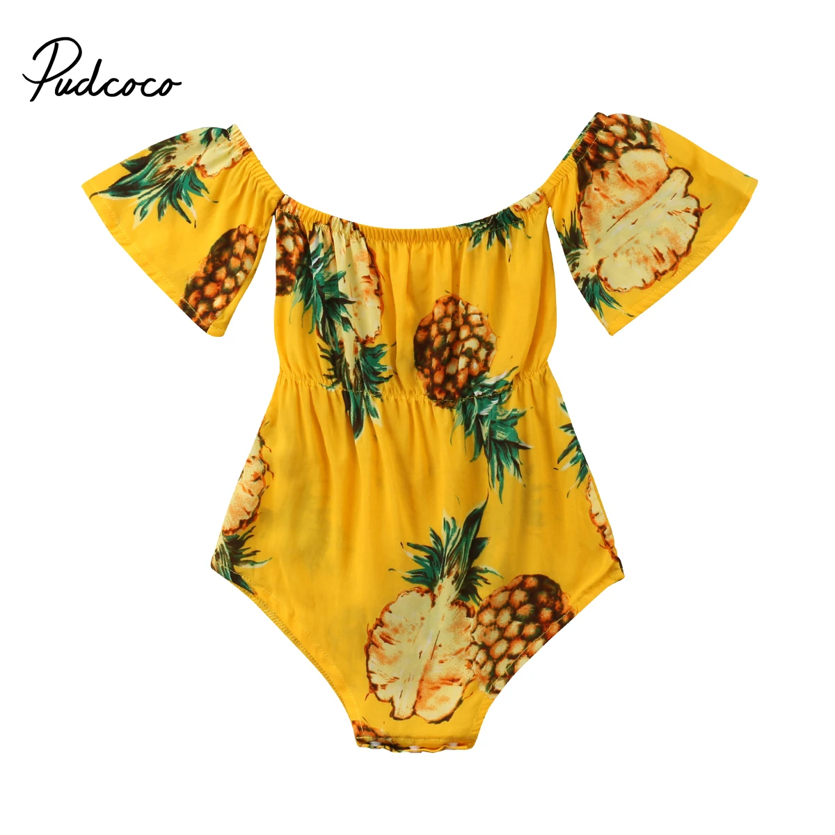US STOCK Baby Girl Boy born Yellow Bodysuit Pineapple Print Off Shoulder Jumpsuit Clothes Short Sleeve Summer Cotton Bodysuit
US STOCK Baby Girl Boy born Yellow Bodysuit Pineapple Print Off Shoulder Jumpsuit Clothes Short Sleeve Summer Cotton Bodysuit