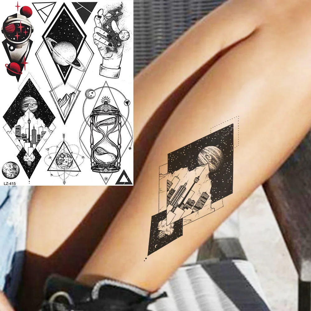Black Geometric Universe Robot Hands Tattoos Stickers For Kids Women Men Body Custom Fake Temporary Tattoo Space Man Arm Tatoo
Black Geometric Universe Robot Hands Tattoos Stickers For Kids Women Men Body Custom Fake Temporary Tattoo Space Man Arm Tatoo