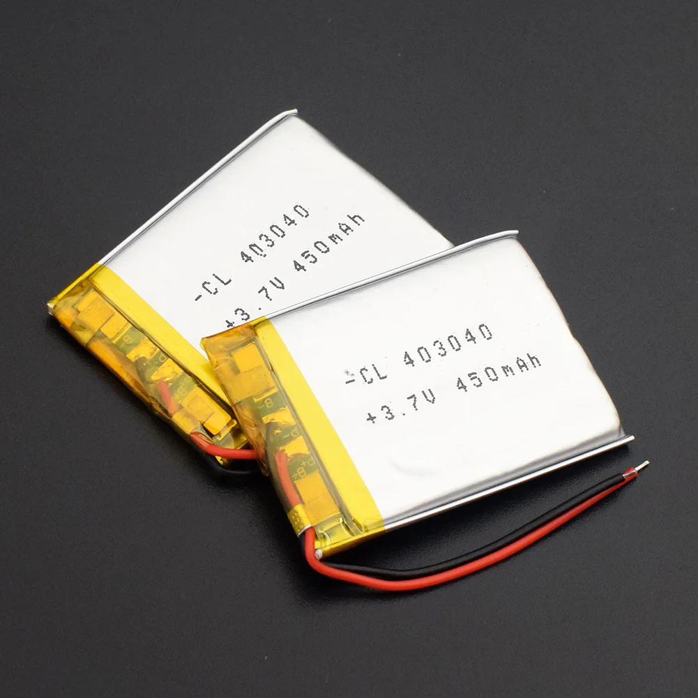 1/2/4x 3.7V 450mAh Li-polymer Battery Rechargeable Li Po Ion 403040 40x30x4mm Bateria For Smart Watch GPS MP3 MP4 RC Camera
1/2/4x 3.7V 450mAh Li-polymer Battery Rechargeable Li Po Ion 403040 40x30x4mm Bateria For Smart Watch GPS MP3 MP4 RC Camera