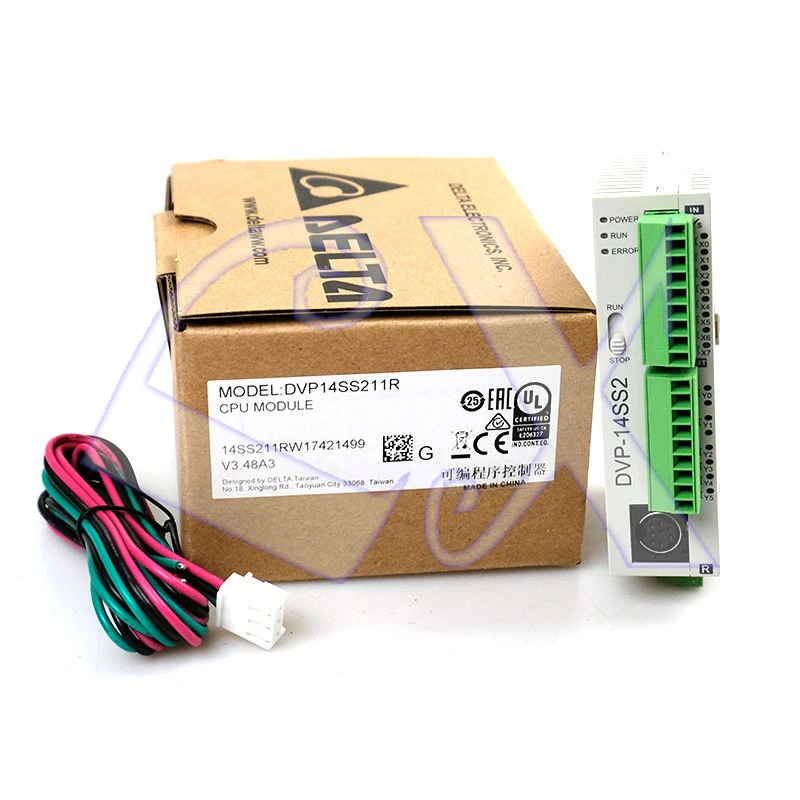 Delta Original Full New SS2 series PLC programmable controller DVP14SS211R relay ouput 24VDC 8DI 6DO in box
Delta Original Full New SS2 series PLC programmable controller DVP14SS211R relay ouput 24VDC 8DI 6DO in box
