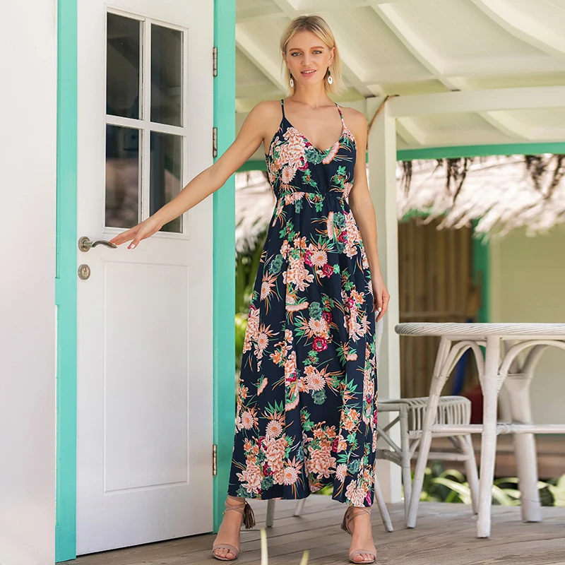 summer maxi dress 2019 plus size long beach dress women boho clothes floral print navy blue dress v-neck loose tunic dress C3006
summer maxi dress 2019 plus size long beach dress women boho clothes floral print navy blue dress v-neck loose tunic dress C3006