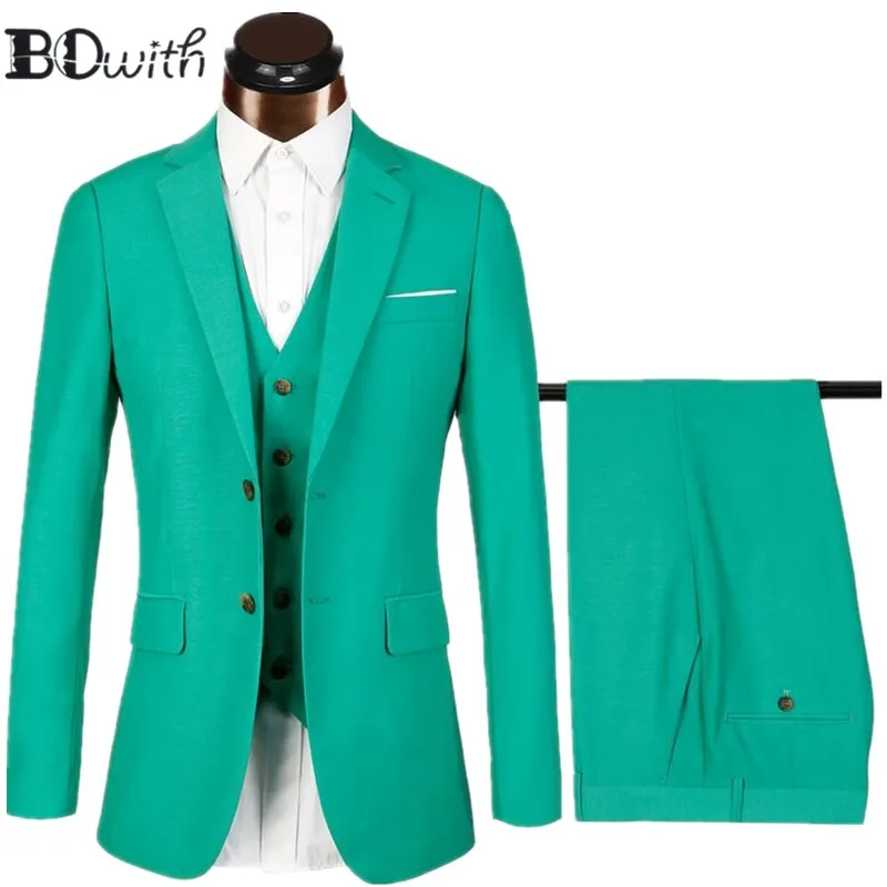 High Quality FreshGreen Wedding Men Suit Notched Collar Two Button 3 PCs Jacket+Pants+Vest for Wedding Groom Tuxedos Formal Suit
High Quality FreshGreen Wedding Men Suit Notched Collar Two Button 3 PCs Jacket+Pants+Vest for Wedding Groom Tuxedos Formal Suit