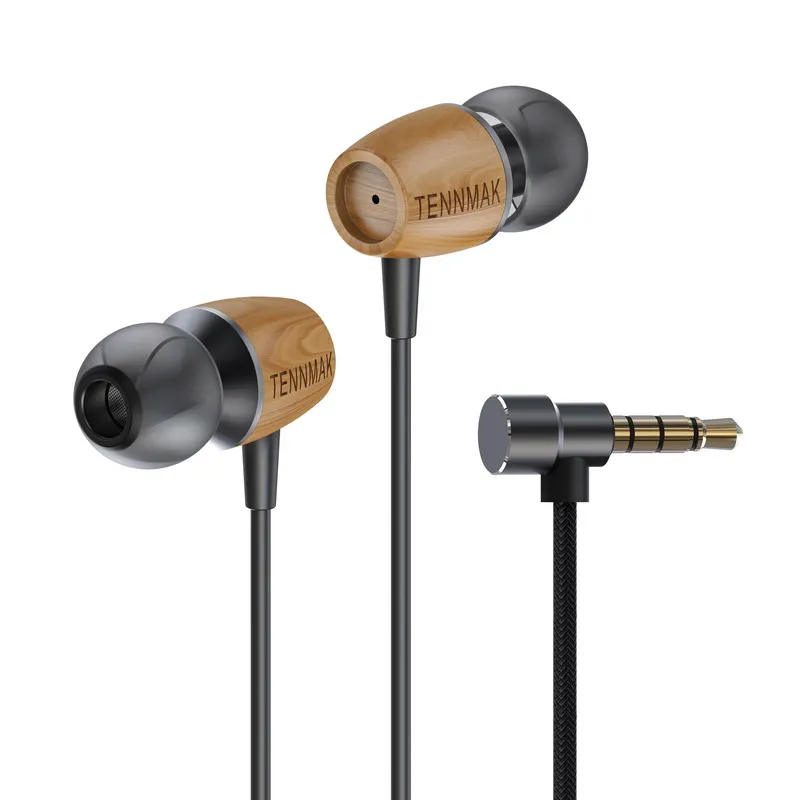 TENNMAK BASS Wood In Ear Earphones Earbuds, Stereo Bass Noise-isolating with Microphone and Inline Remote Controller 2018 NEW
TENNMAK BASS Wood In Ear Earphones Earbuds, Stereo Bass Noise-isolating with Microphone and Inline Remote Controller 2018 NEW