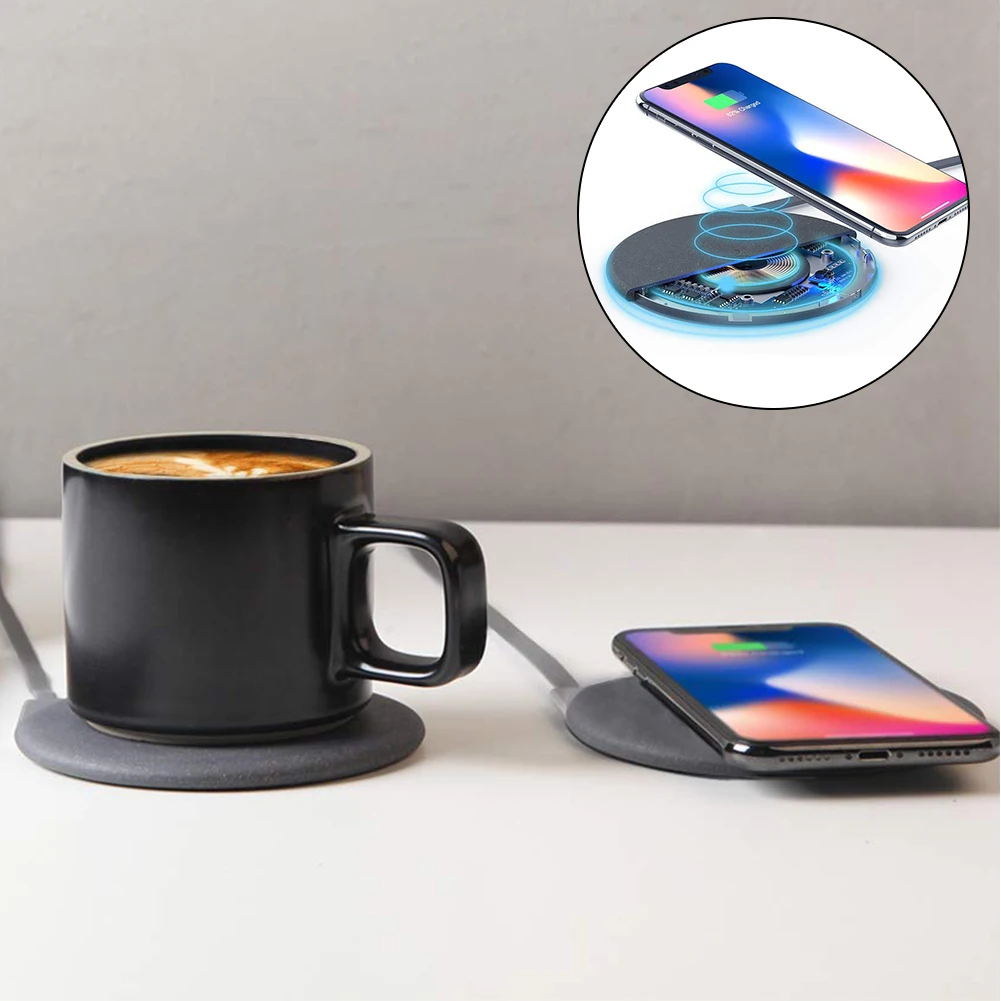 2 in 1 Qi Fast 10W Wireless Charger Set for Coffee Milk Tea for iPhone Xs Max X 8 Samsung 24W Wireless Warming Cup Charging Pad
2 in 1 Qi Fast 10W Wireless Charger Set for Coffee Milk Tea for iPhone Xs Max X 8 Samsung 24W Wireless Warming Cup Charging Pad
