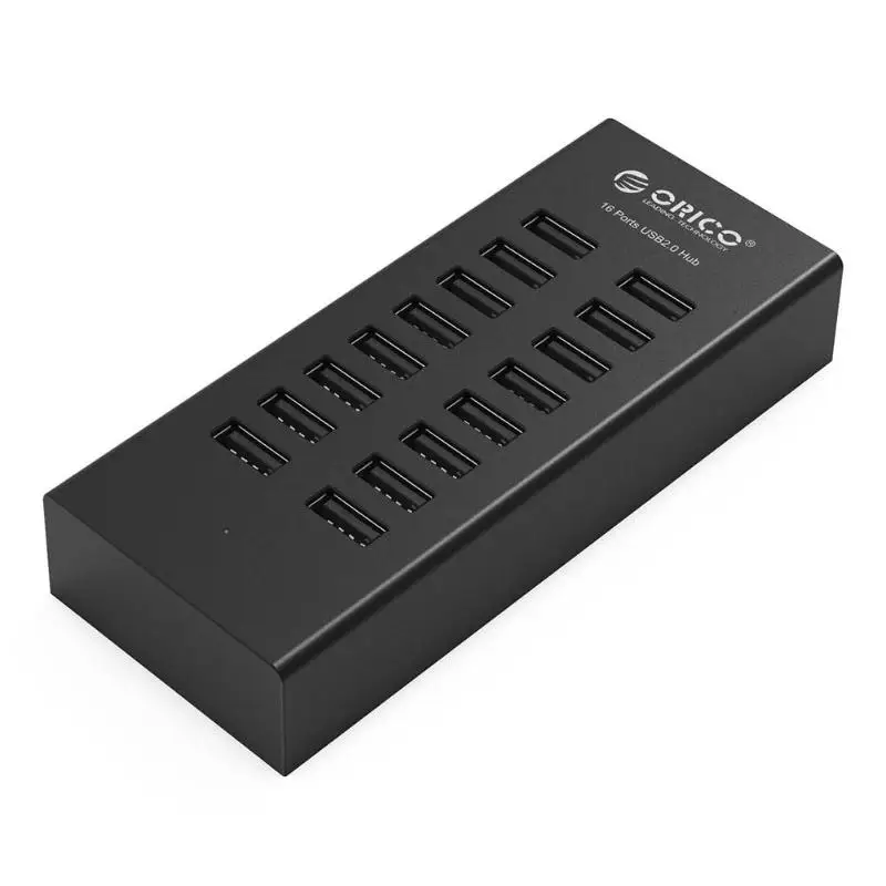ORICO H1613 16 in 1 USB Splitter 16Port USB2.0 Hub USB Port USB HUB With 12V2A Power Adapter for Apple Macbook Laptop PC Tablet
ORICO H1613 16 in 1 USB Splitter 16Port USB2.0 Hub USB Port USB HUB With 12V2A Power Adapter for Apple Macbook Laptop PC Tablet