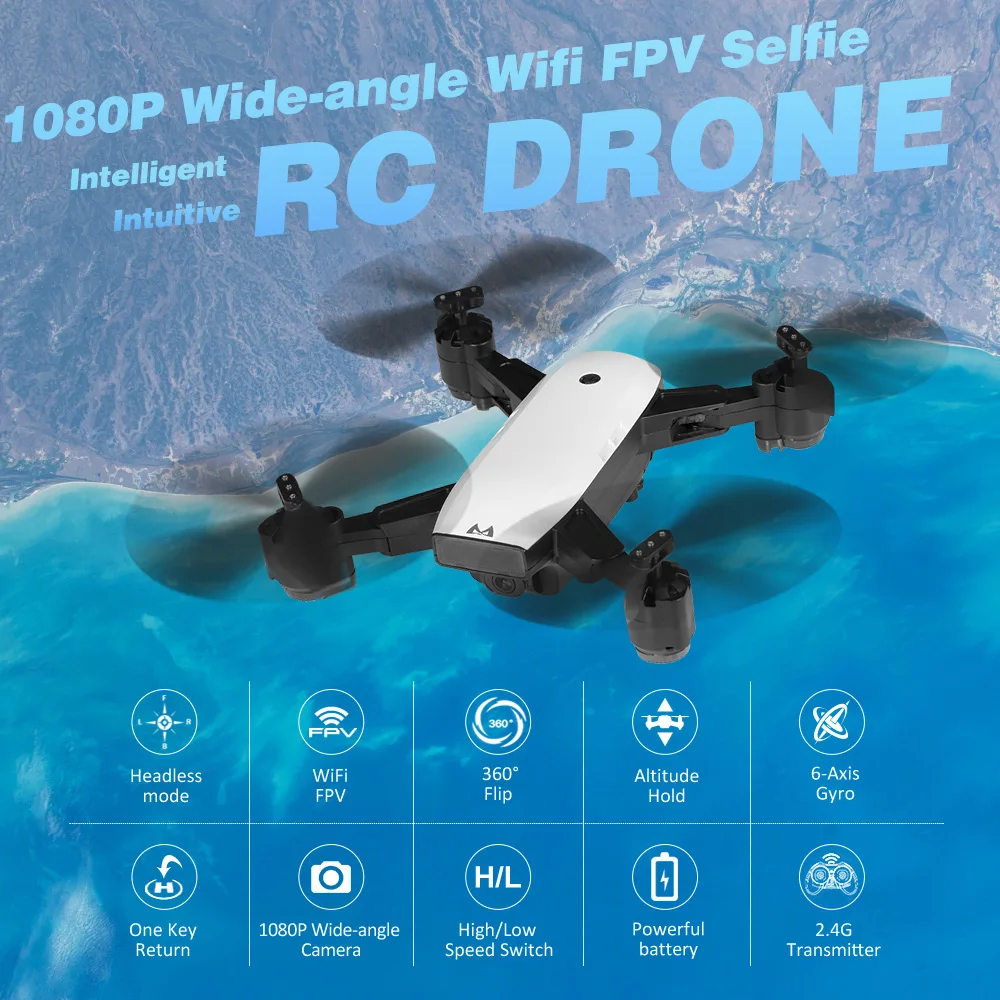 SMRC S20 RC Drone with Camera 720P 1080P WiFi FPV Wide-angle GPS Follow Me Altitude Hold Foldable Quadcopter for Kids Gift
SMRC S20 RC Drone with Camera 720P 1080P WiFi FPV Wide-angle GPS Follow Me Altitude Hold Foldable Quadcopter for Kids Gift