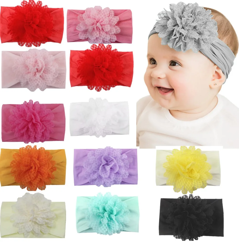 30pc/lot Kids Tulle Flower Nylon Headbands For Girls Soft Wide Nylon Headbands Children Girls Turban Hair Accessories
30pc/lot Kids Tulle Flower Nylon Headbands For Girls Soft Wide Nylon Headbands Children Girls Turban Hair Accessories