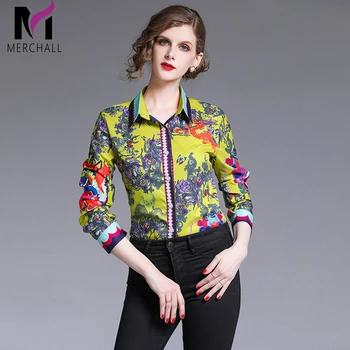 Banulin High-quality 2019 Runway Designer Blouses Women's Long sleeve Turn Down Collar Floral Print Vintage Shirt Fashion Tops
Banulin High-quality 2019 Runway Designer Blouses Women's Long sleeve Turn Down Collar Floral Print Vintage Shirt Fashion Tops
