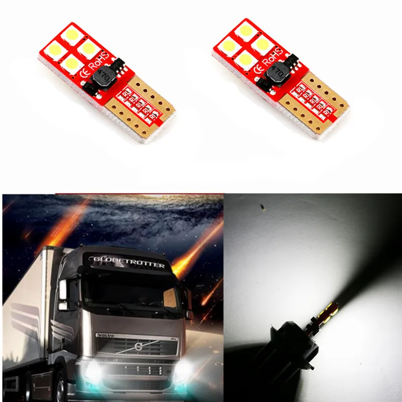 2x T10 led W5W Canbus IC Driver 12v 24v White Led Car Led Light Bulb 3030 SMD Auto Interior License Parking Lamp Non Polarity
2x T10 led W5W Canbus IC Driver 12v 24v White Led Car Led Light Bulb 3030 SMD Auto Interior License Parking Lamp Non Polarity