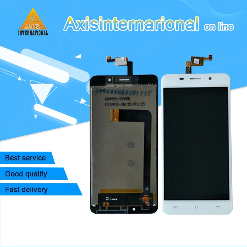 

Original Axisinternational For 5.0" Cubot X9 LCD screen display+touch screen panel digitizer Black/white free shipping