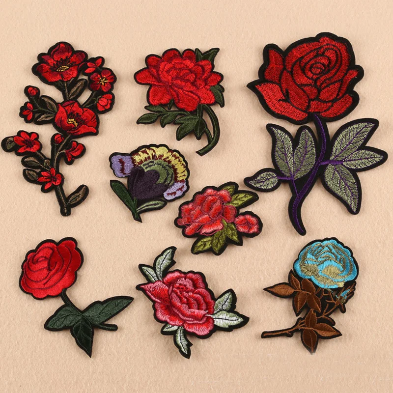 8pcs Thermo Adhesive Rose Peony Flower Embroidery Patches for Clothing Iron on Clothes Dress Appliques Badge Stripe Sticker Diy
8pcs Thermo Adhesive Rose Peony Flower Embroidery Patches for Clothing Iron on Clothes Dress Appliques Badge Stripe Sticker Diy