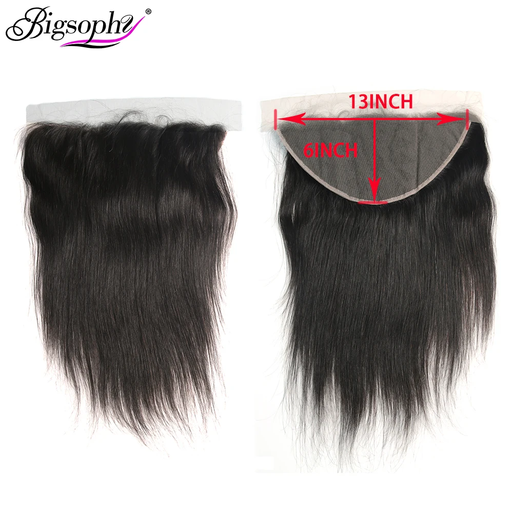 Bigsophy Straight Hair13x6 Lace Frontal Closure With Baby Hair Brazilian 8-24 Inch Lace Frontal Closure Remy Human Hair Natural 
Bigsophy Straight Hair13x6 Lace Frontal Closure With Baby Hair Brazilian 8-24 Inch Lace Frontal Closure Remy Human Hair Natural