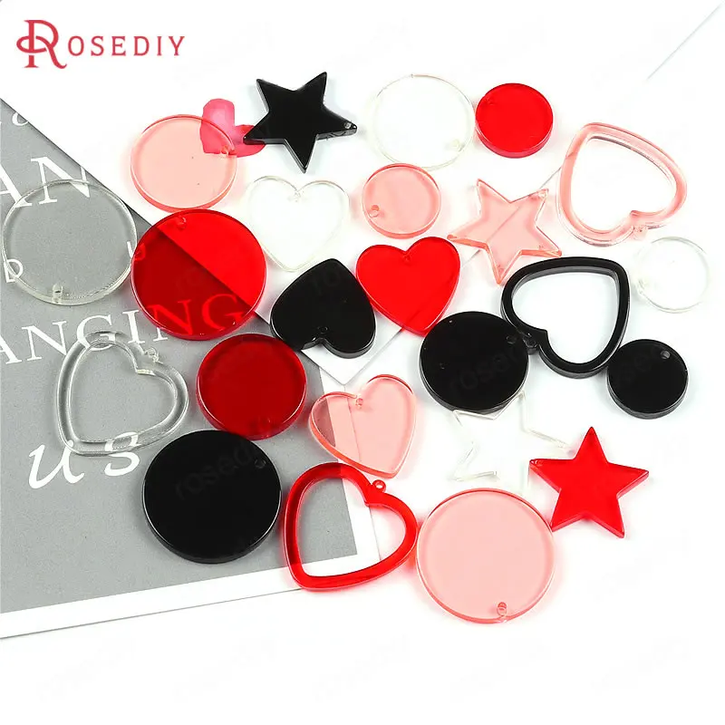 20PCS Acrylic Star Heart Round Earrings Charms Pendants Diy Jewelry Findings Earrings Accessories Wholesale
20PCS Acrylic Star Heart Round Earrings Charms Pendants Diy Jewelry Findings Earrings Accessories Wholesale
