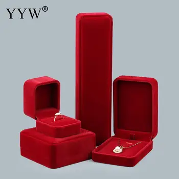 High Quality Jewelry Box Red Color Velvet Jewelry Set Box necklace Earrings box Display Box for Wedding Jewelry Package
High Quality Jewelry Box Red Color Velvet Jewelry Set Box necklace Earrings box Display Box for Wedding Jewelry Package