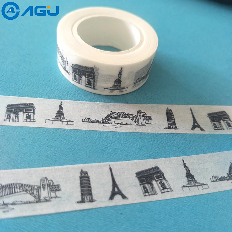 AAGU 1PC 1.5cm*10m Paris Eiffel Tower Pattern Wide Washi Tape Decorative Kawaii Japanese Masking Tape Scrapbooking Paper Tape
AAGU 1PC 1.5cm*10m Paris Eiffel Tower Pattern Wide Washi Tape Decorative Kawaii Japanese Masking Tape Scrapbooking Paper Tape
