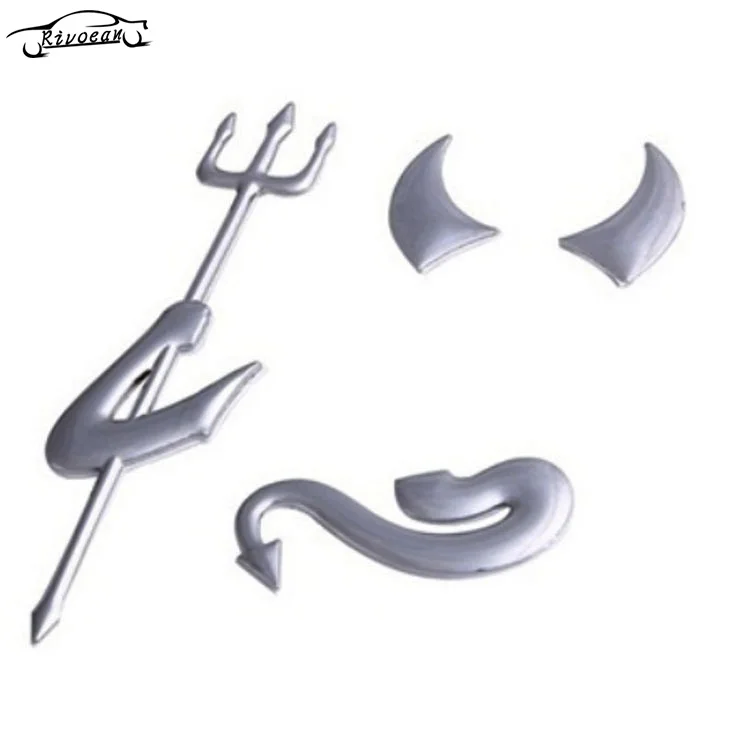 1 pc/ lot PVC cute 3D Devil Style silver Demon car stickers and decals auto badge emblem Logo decor car decoration accessories
1 pc/ lot PVC cute 3D Devil Style silver Demon car stickers and decals auto badge emblem Logo decor car decoration accessories